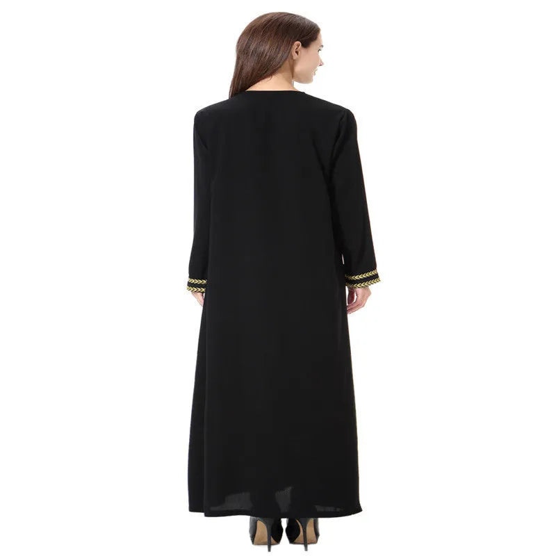 National dress gown robe in cotton and linen blend, available in Gold, Grey, or Purple, sizes S to 3XL.