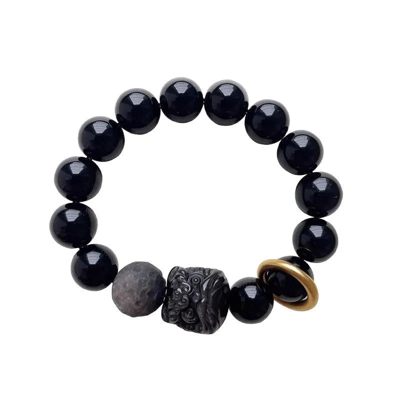 Chinese resin bracelet with S519 pattern design in colour S519 shown on wrist