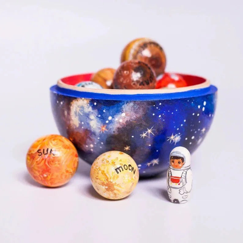 Planet sun world model resin craft in planet colour, made from plastic and resin, single-piece ornament