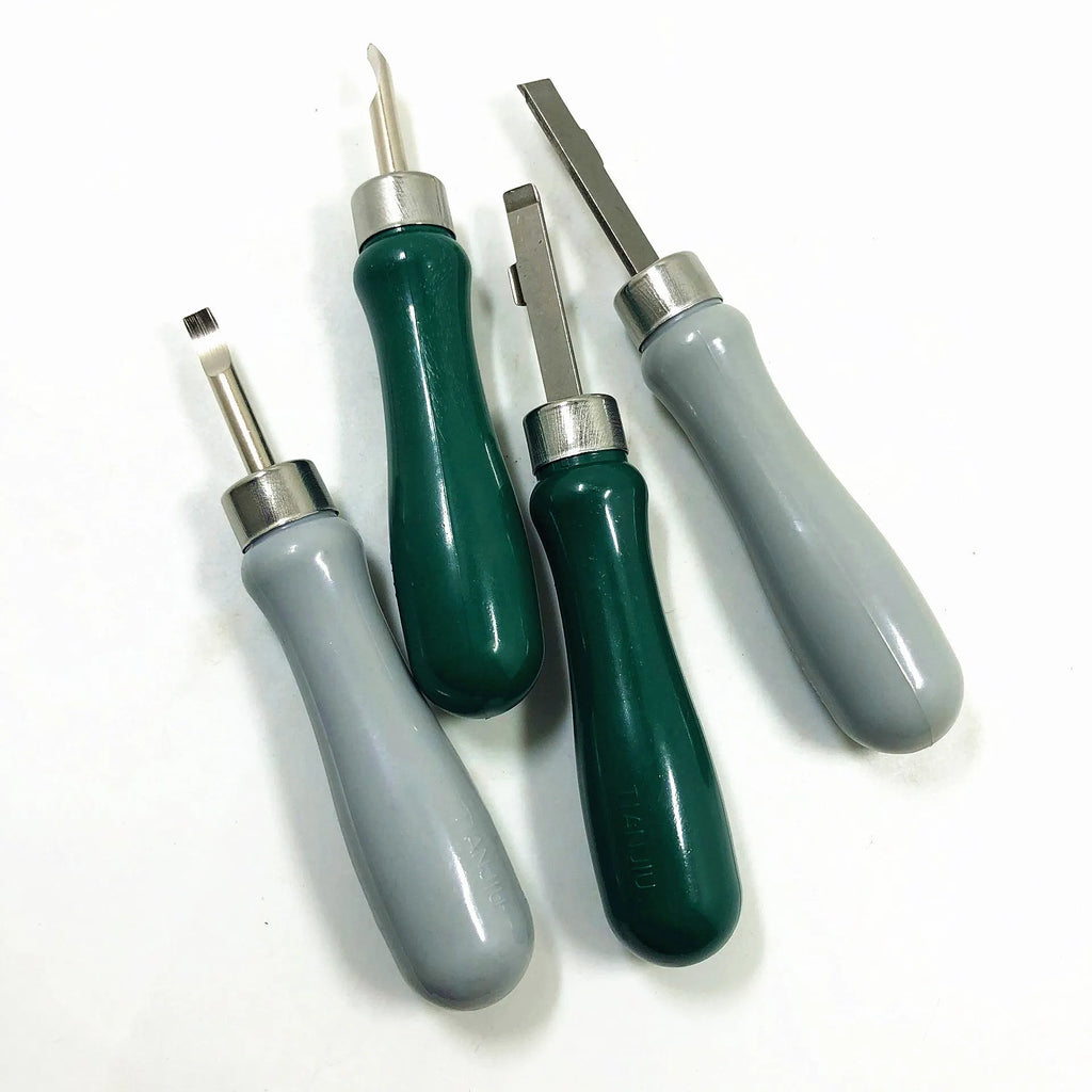 Watch back case remover tool with alloy plastic construction and pry knife tip for mechanical watch repair