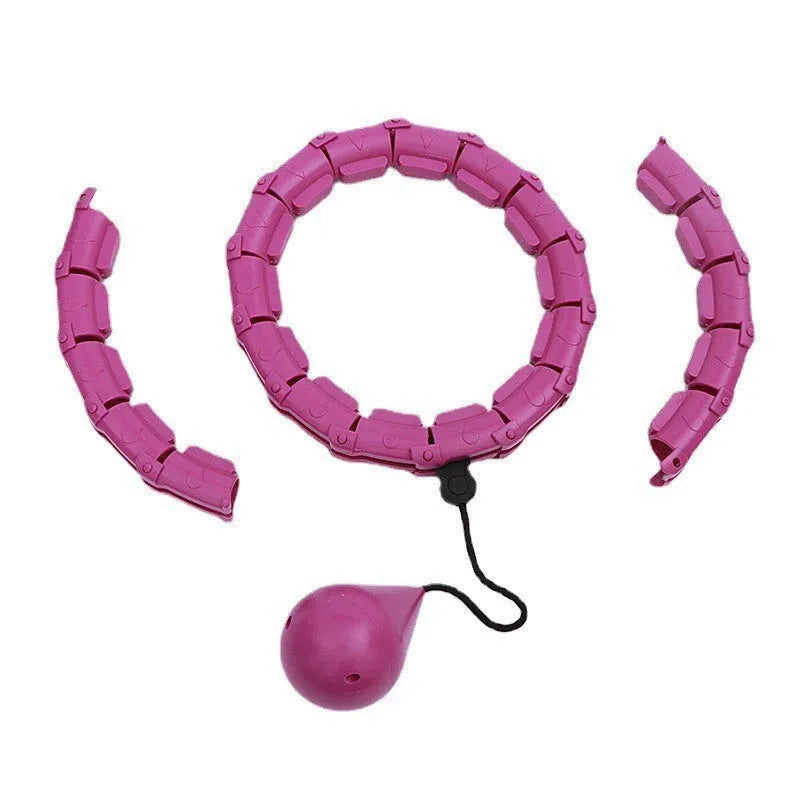 ABS plastic massage soft ball in pink colour with detachable design for fitness use