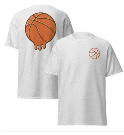 Men's short-sleeved polyester t-shirt with ball pattern design in multiple colour options