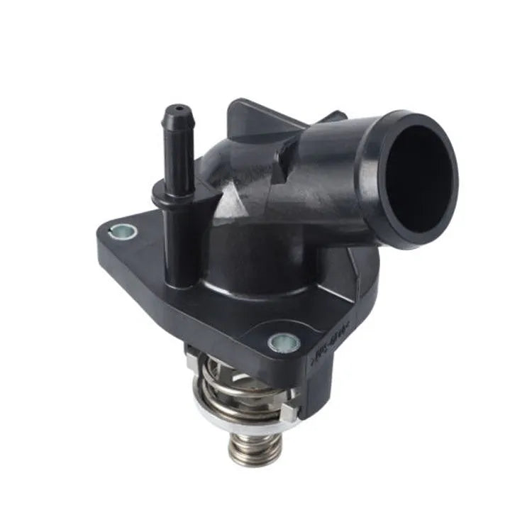 Black alloy thermostat assembly for Chevrolet and Cadillac standard engines, single unit replacement part