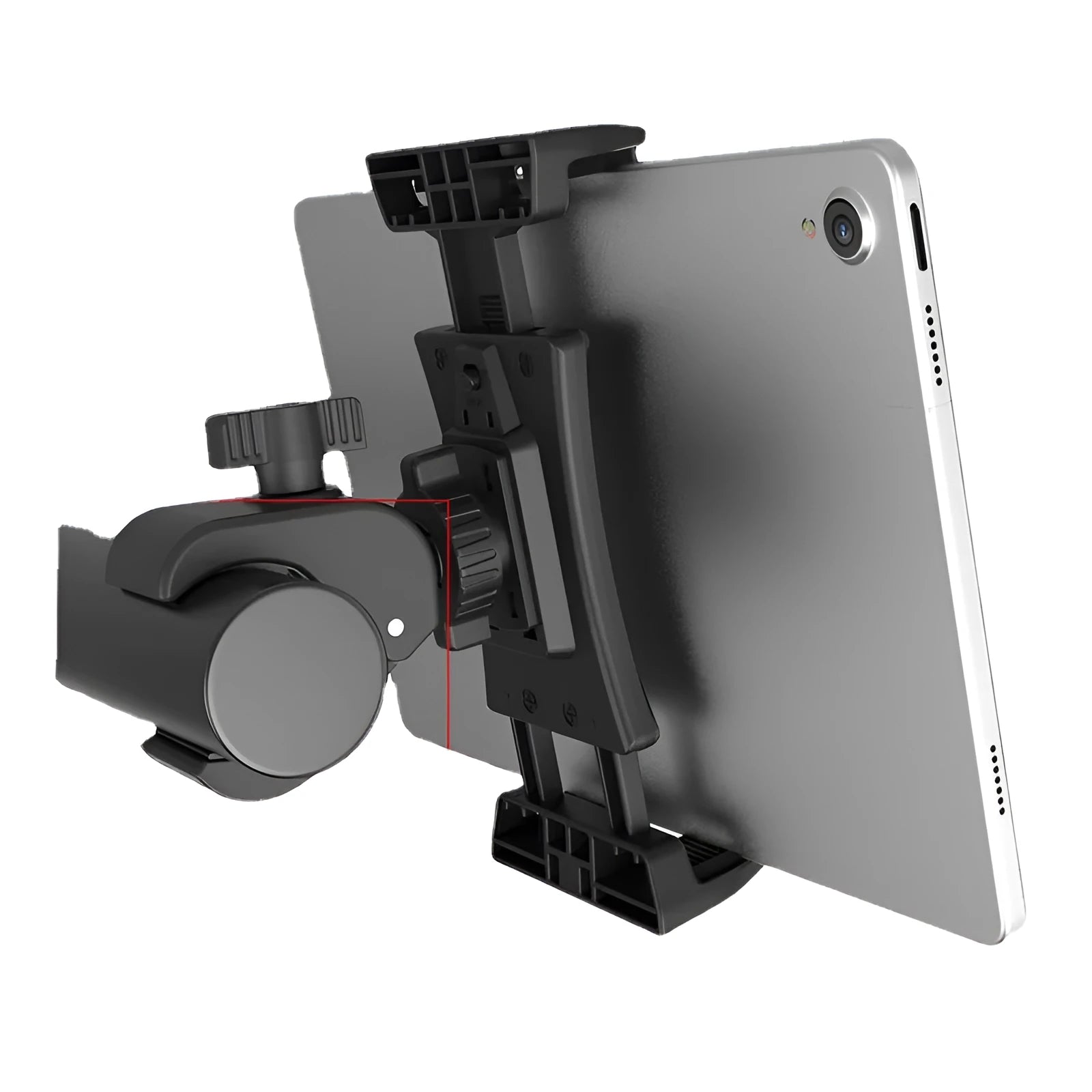 Black ABS plastic bicycle handlebar phone bracket for mobile phones and tablets during cycling