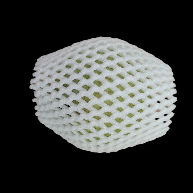 White foam net protective case showing net texture and available in multiple rectangular dimensions