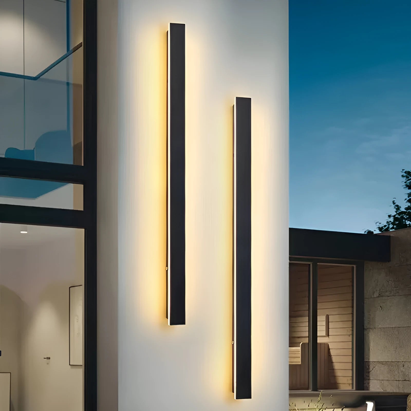 30cm outdoor waterproof wall lamp with IP65 rating and remote control in StyleB design