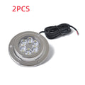 Stainless steel underwater light 12V 6 LED white IP68 marine boat yacht accessory 92.8mm diameter