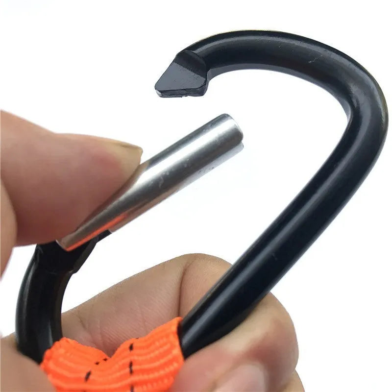 Orange fishing rod safety rope with elastic anti-separation design, 90cm length