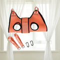 Cat grooming restraint bag in three sizes with adjustable neck closure for bath and nail trimming