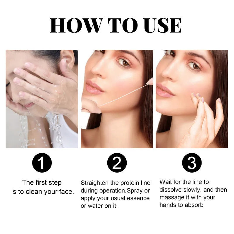 Protein Lifting Line face hydrating rich moisturising emulsion gel skincare set in standard packaging