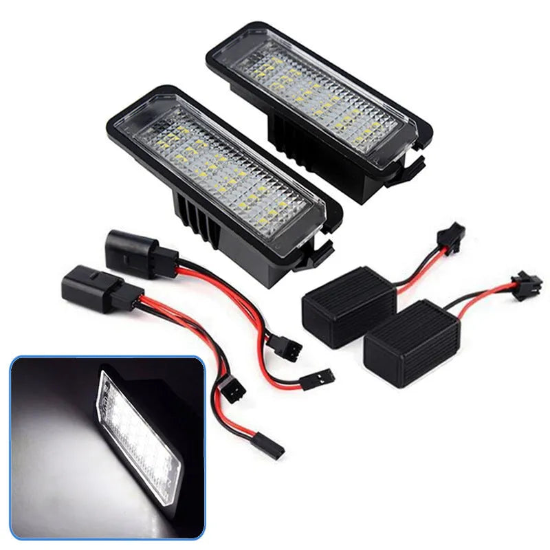 Volkswagen LED licence plate light bulb with SMD LEDs and Canbus decoder for Golf, Polo, Phaeton.