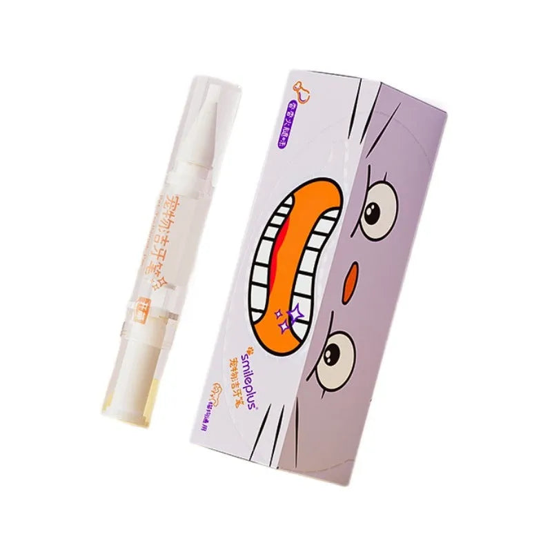 Pet toothbrush pen applicator for dog and cat teeth cleaning with 5ml gel
