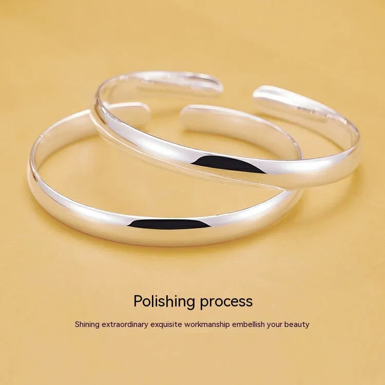 Glossy Heart Sutra bracelet with auspicious motifs on copper with electroplated finish