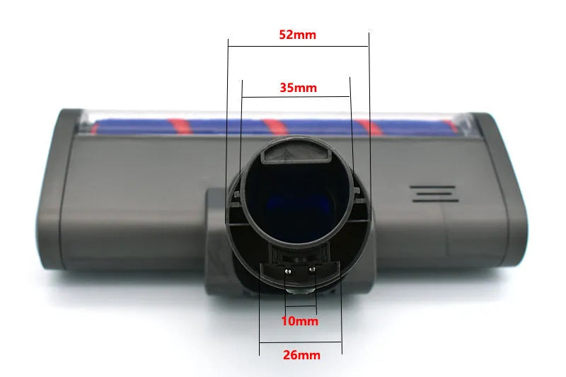 Dyson V7 V8 V10 V11 compatible replacement vacuum floor brush head with soft velvet roller.