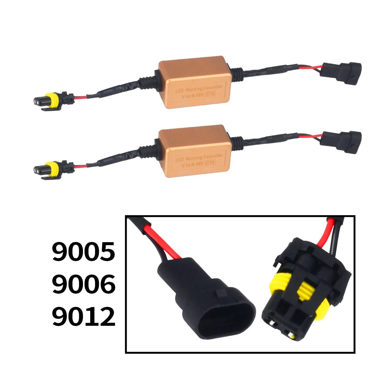 Black LED car headlight CANBUS decoder for H4 H7 H11 H13 H1 models