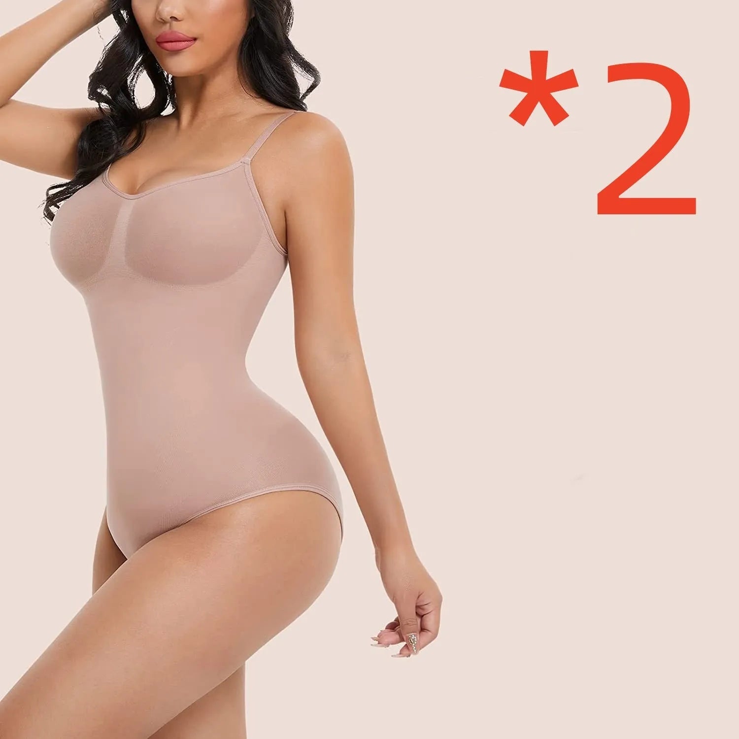 Plus size women's skinny hip raise belly contracting stretch sling one piece underwear in black