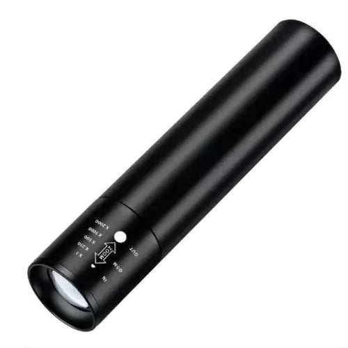 Black or silver aluminium red light mosquito repellent lamp with 5W power and built-in rechargeable battery