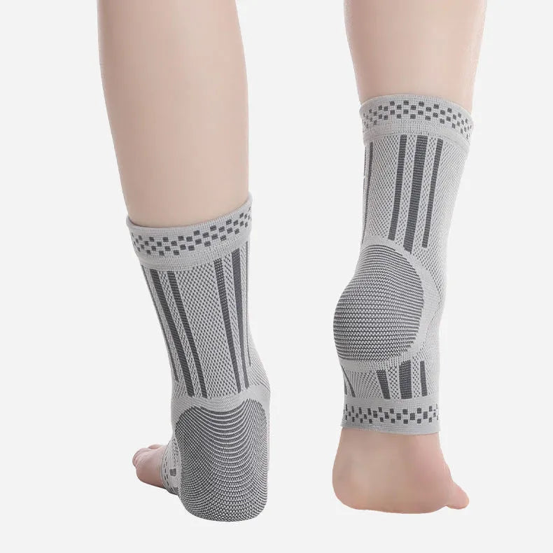 Graphene ankle brace compression sleeve for sprained ankle support with breathable fabric