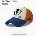 Men's adjustable polyester baseball cap in beige, black, and blue colour options