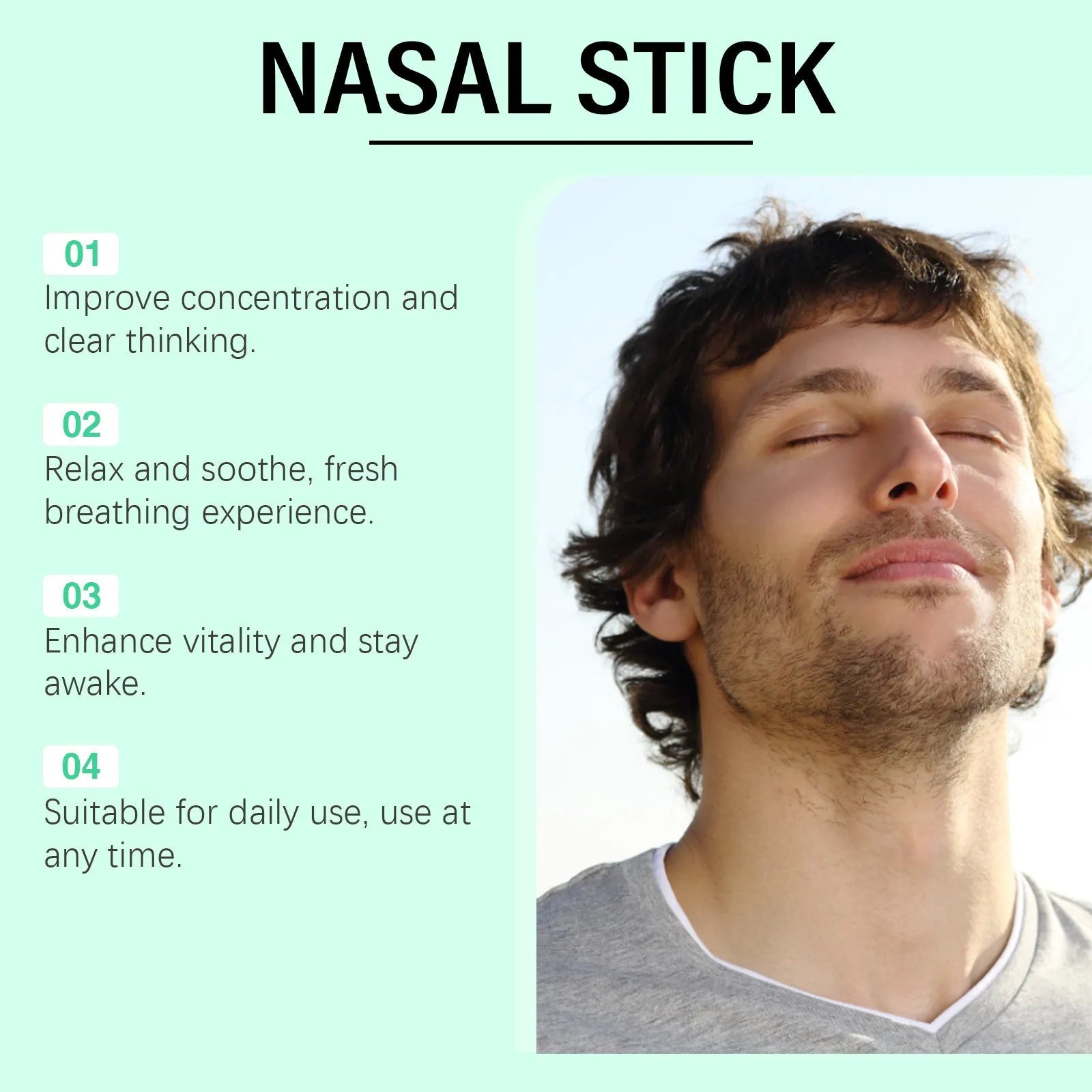 Mint Cool Nose Soothing Suit with three 1.8ml containers of menthol and spearmint nasal spray