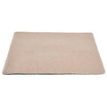 Grey plush self-heating pet bed for cats and small dogs with dimensions 95x65cm
