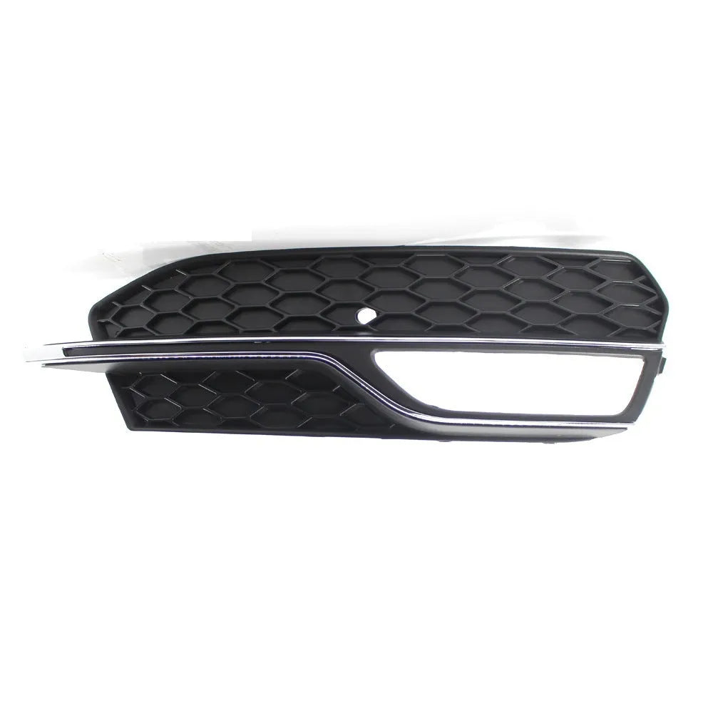 Black Audi A3 Sport S3 front bumper fog lamp grille for 2013-2016 models with electroplated finish