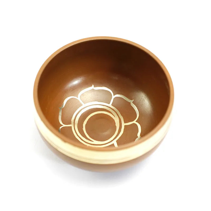 Colourful handmade Himalayan singing bowl 7.8cm diameter for yoga meditation music