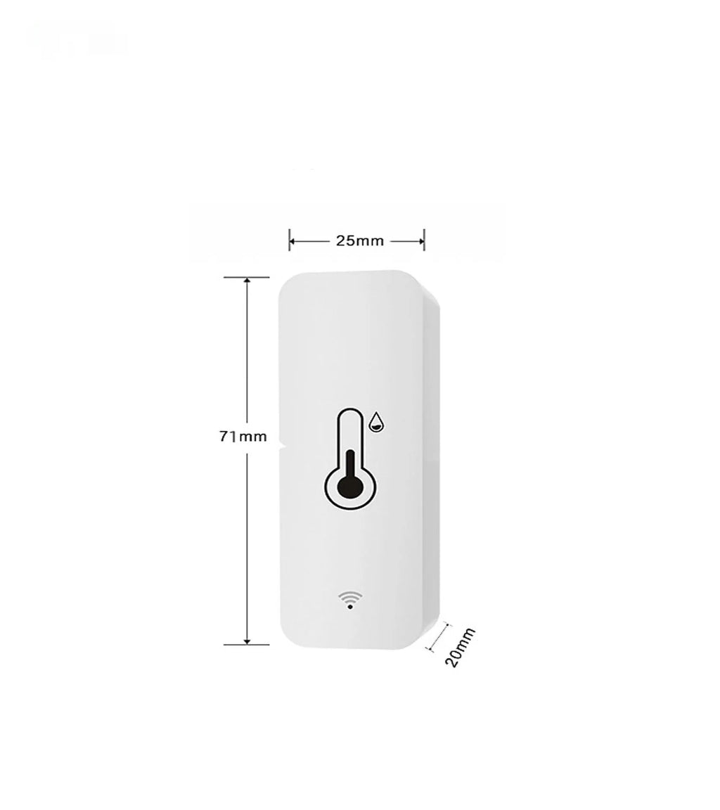 Compact WiFi Zigbee temperature humidity sensor with ABS plastic housing