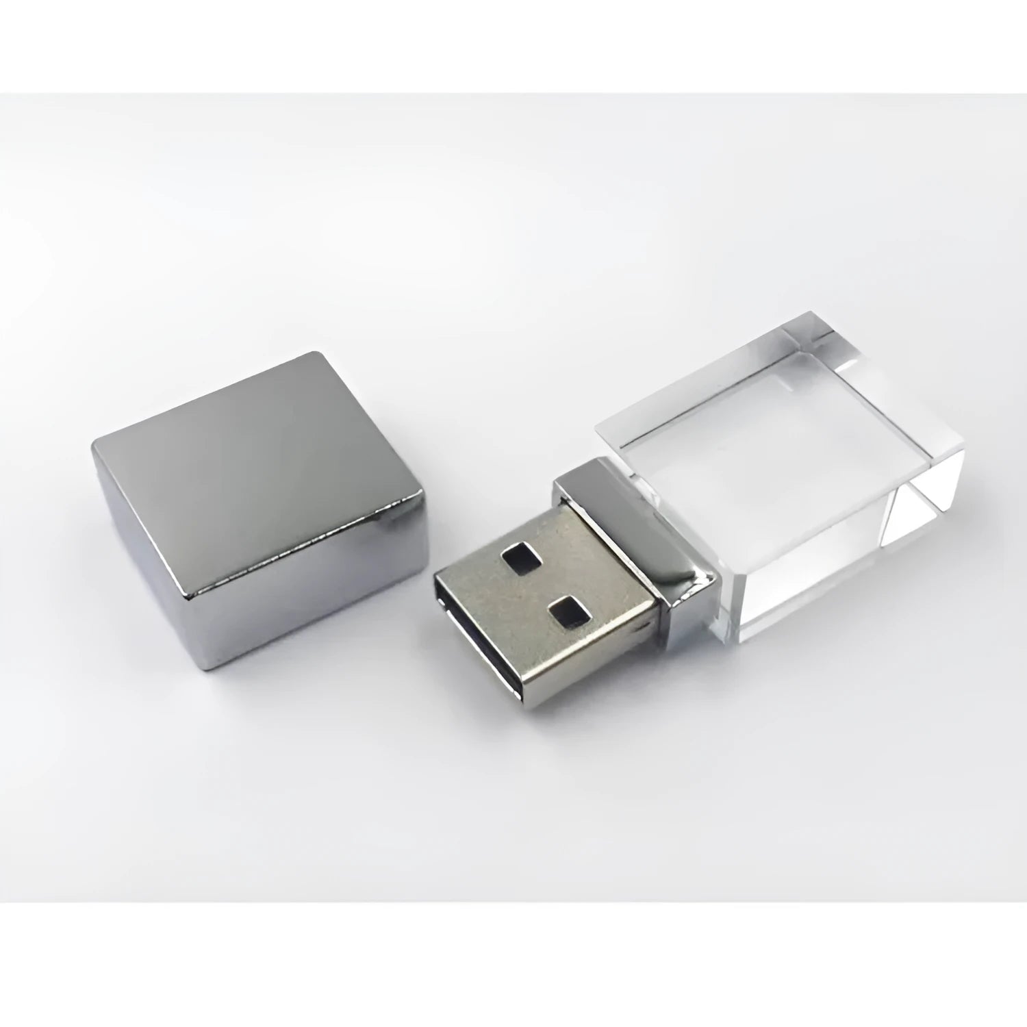 DIY Luminous Creative Crystal USB Flash Drive Mini Car Memory Stick Metal and Crystal Shell USB 2.0 with Multiple Capacity Options 16GB 32GB 8GB 4GB 2GB 256MB for Data Storage and Gift Giving