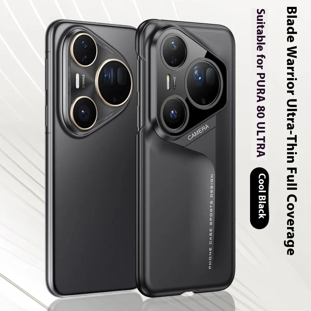 Blade Warrior frosted PC hard phone case for Huawei P80 Pro in Cold Mountain Gray