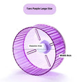 21cm transparent plastic parrot running wheel toy for bird exercise.