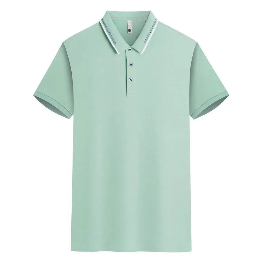 Asymmetric fine cotton top with jacquard lapel and bead chain detail in a Korean style.