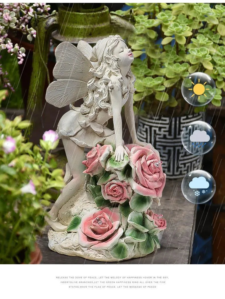 FARCENT resin statue ornament fairy character European style home decor