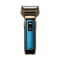 Electric shaver with comb and nose hair trimmer set on white background, 15.2 x 8.5 cm