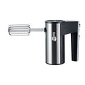 Black SL-25209 model 500W hand-held electric kitchen mixer with five speed settings.
