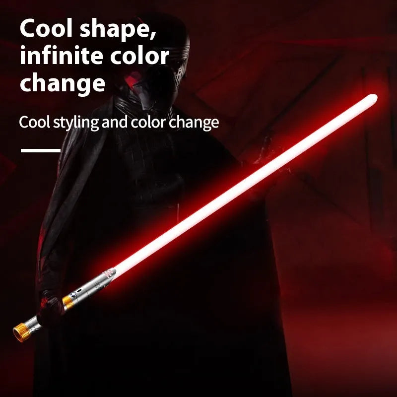 Star Wars metal laser sword toy with 16 colours and sound effects, black red edition