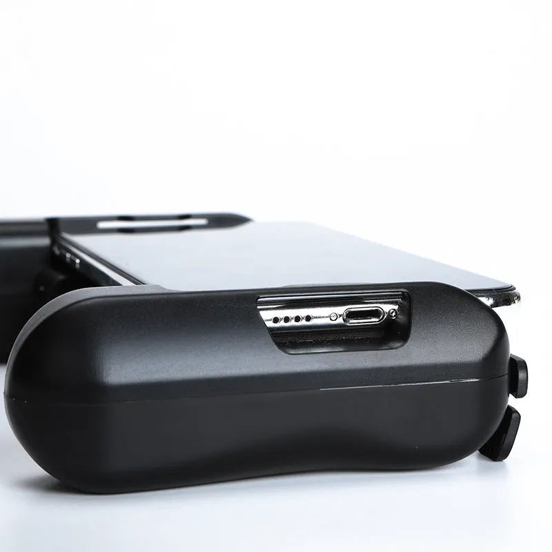 Black cooling Bluetooth game controller for Apple iPhone with 10-hour battery and 157x110x40mm dimensions