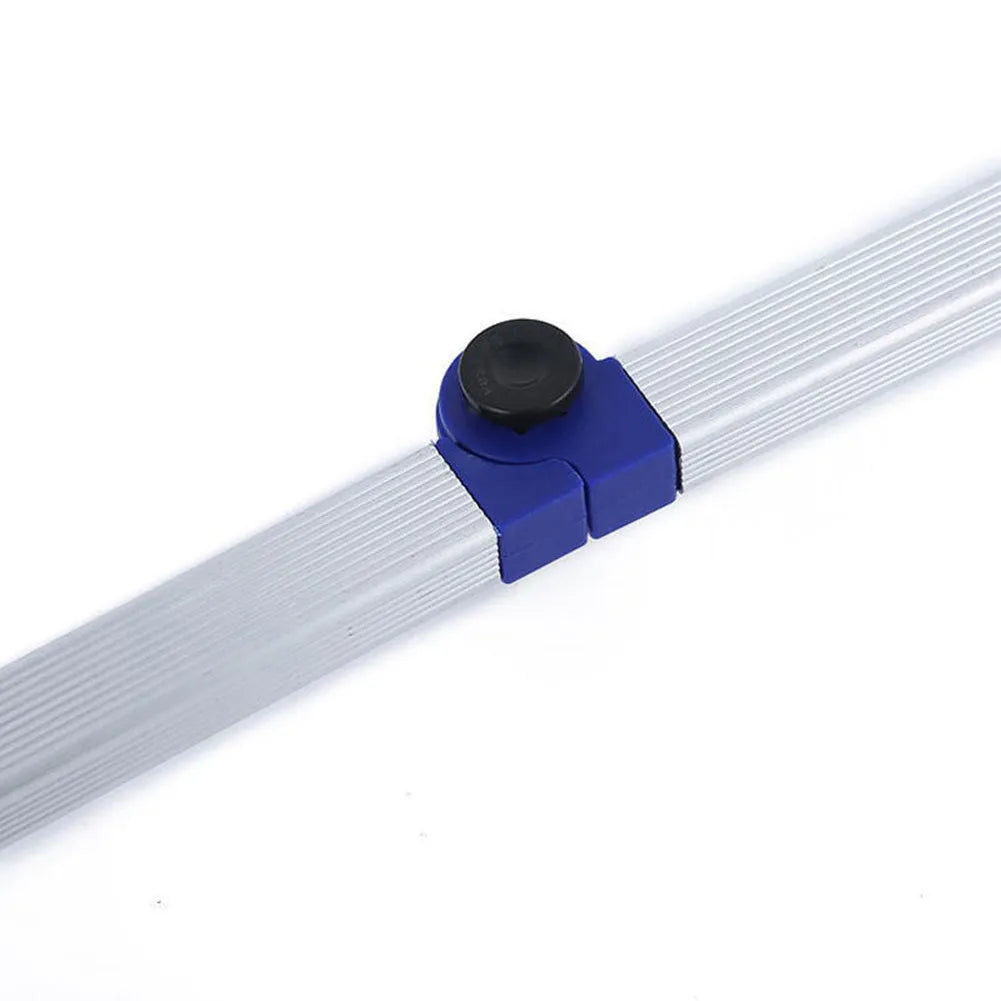 Aluminium alloy folding litter picker, 81cm extended, 8cm rubber jaws, blue and red options