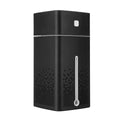 Black or white USB-powered desktop humidifier with 1000ml water tank.