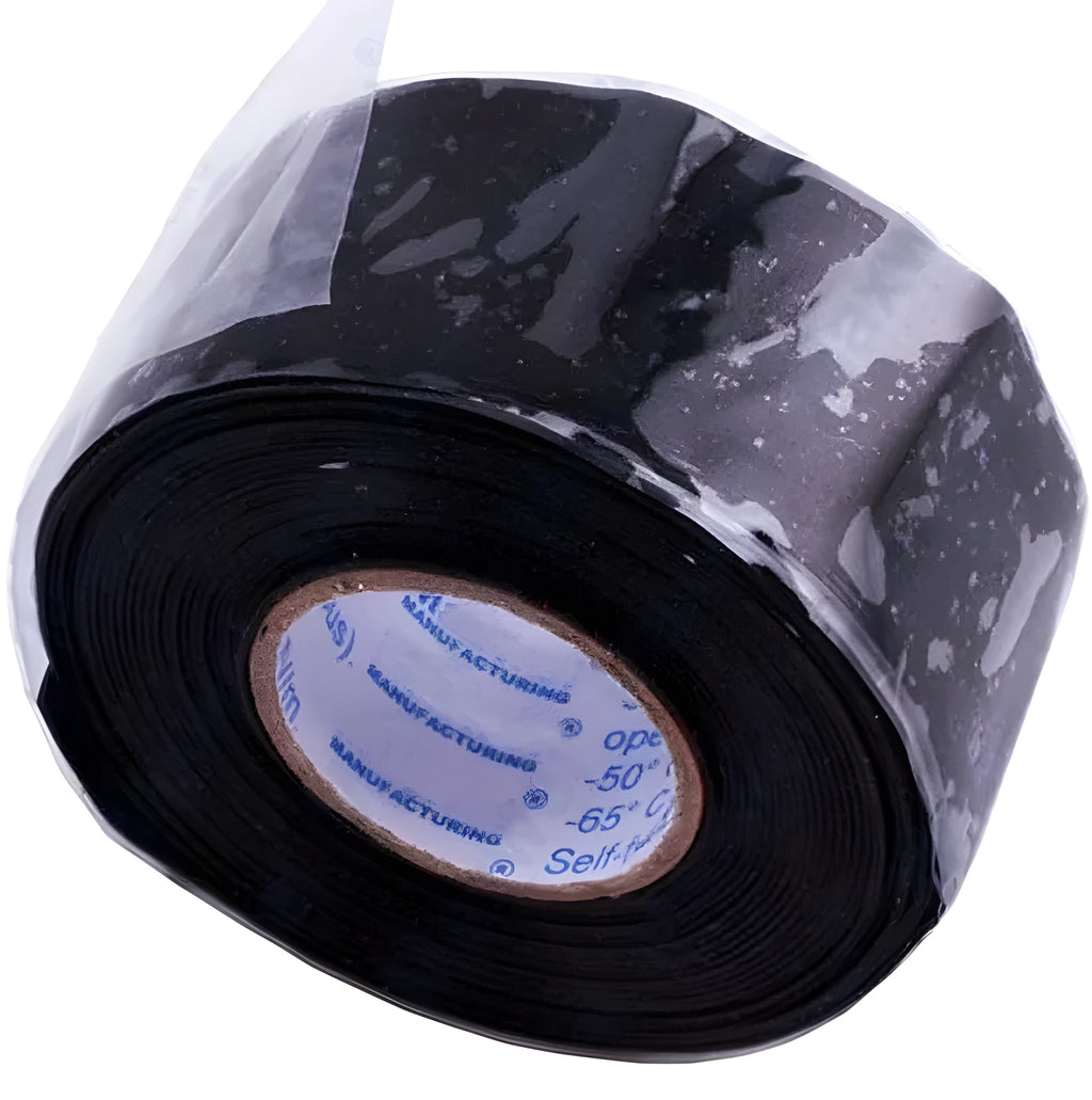 Black silicone repair tape 3m self-fusing waterproof for pipe leaks and electrical insulation