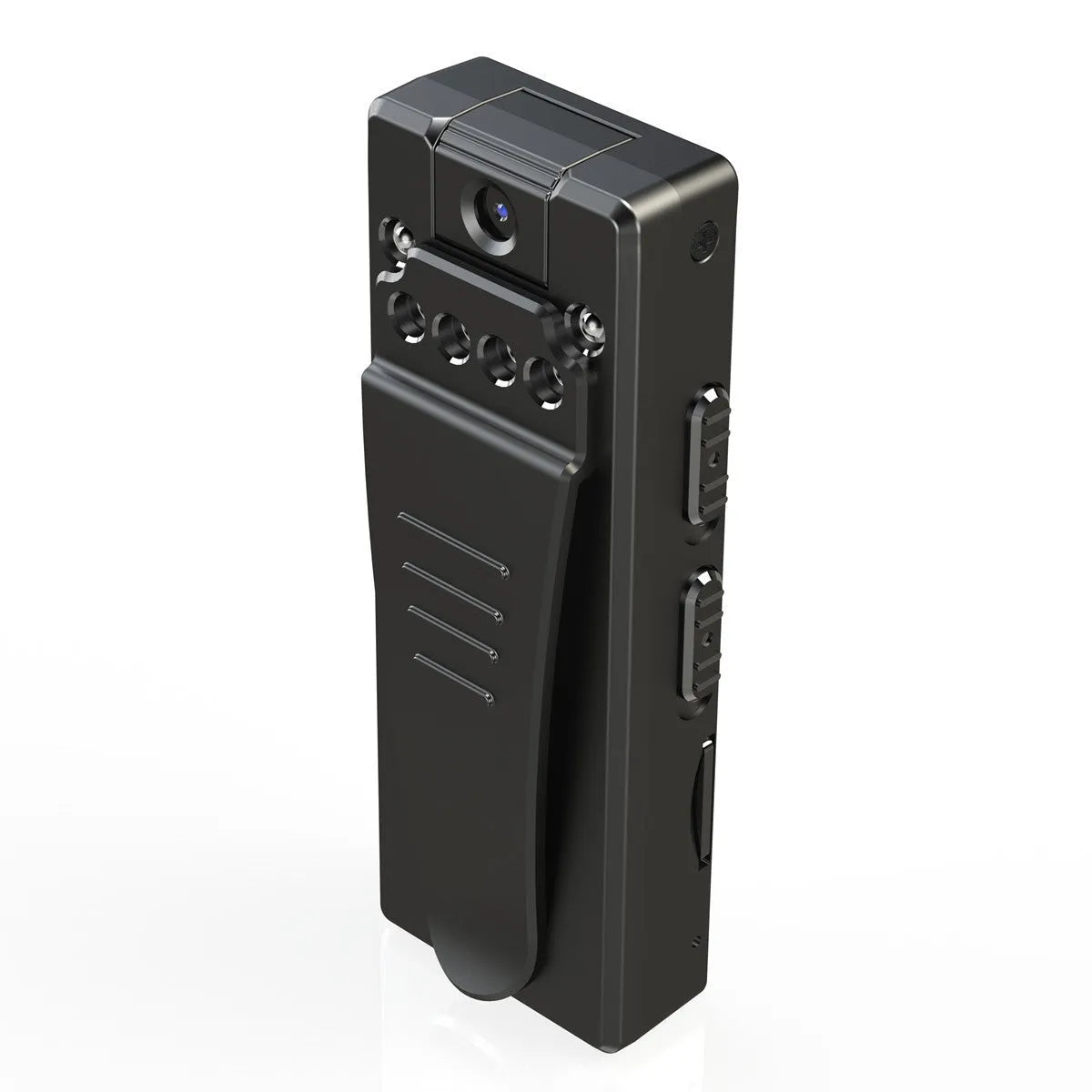 Black 1080p HD home security camera with rotational mount and night vision capability