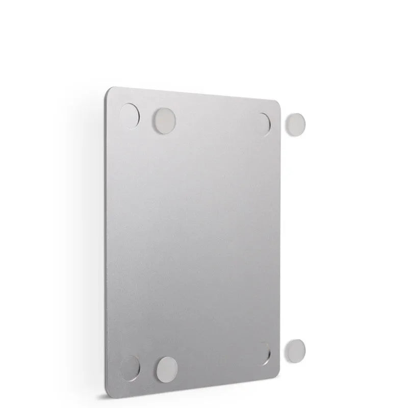 Oversized metal aluminium alloy mouse pad with PU leather surface and silica gel non-slip base, 249x200x3.2mm