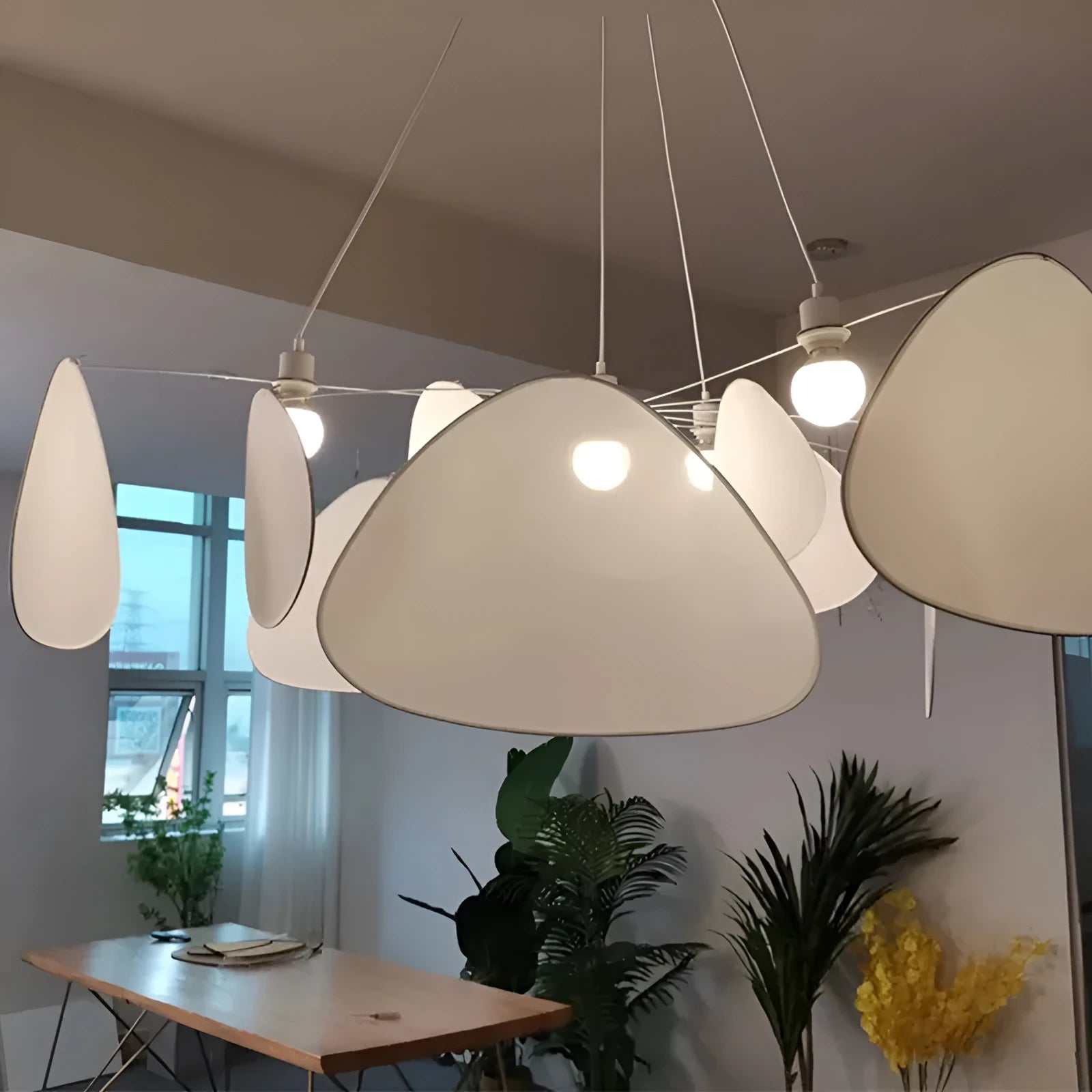 Simple modern copper crystal branch ceiling lamp with iron frame 100cm diameter