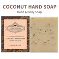 Handmade essential oil soap bar with frosted texture, 100g size, available in multiple scent options