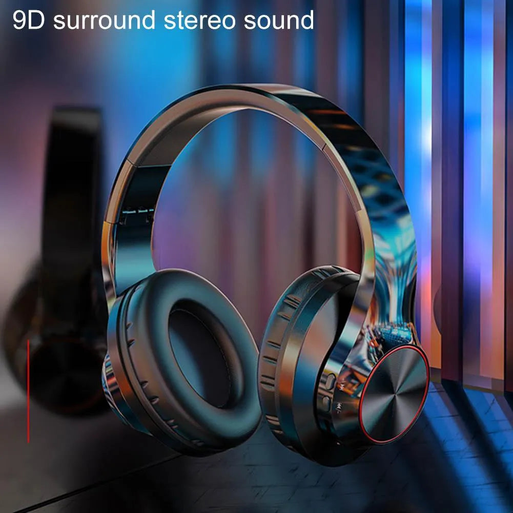 A11 wireless Bluetooth headset in blue or white colours, showing head-mounted design with bilateral earpieces.