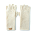 Cashmere autumn winter unisex riding gloves in black with jacquard knit and touch screen fingertips