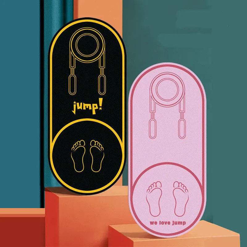 Faux leather yoga mat in black or pink, showing non-slip surface and 6mm thickness.