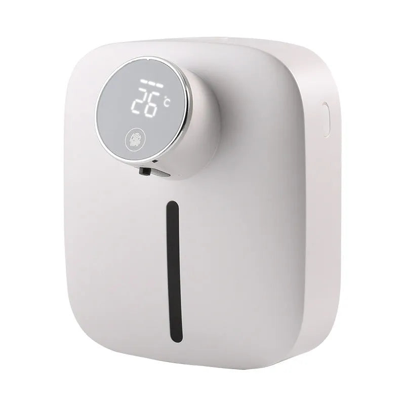 Wall mounted smart sensor soap dispenser in ceramic white with 320mL tank and induction function