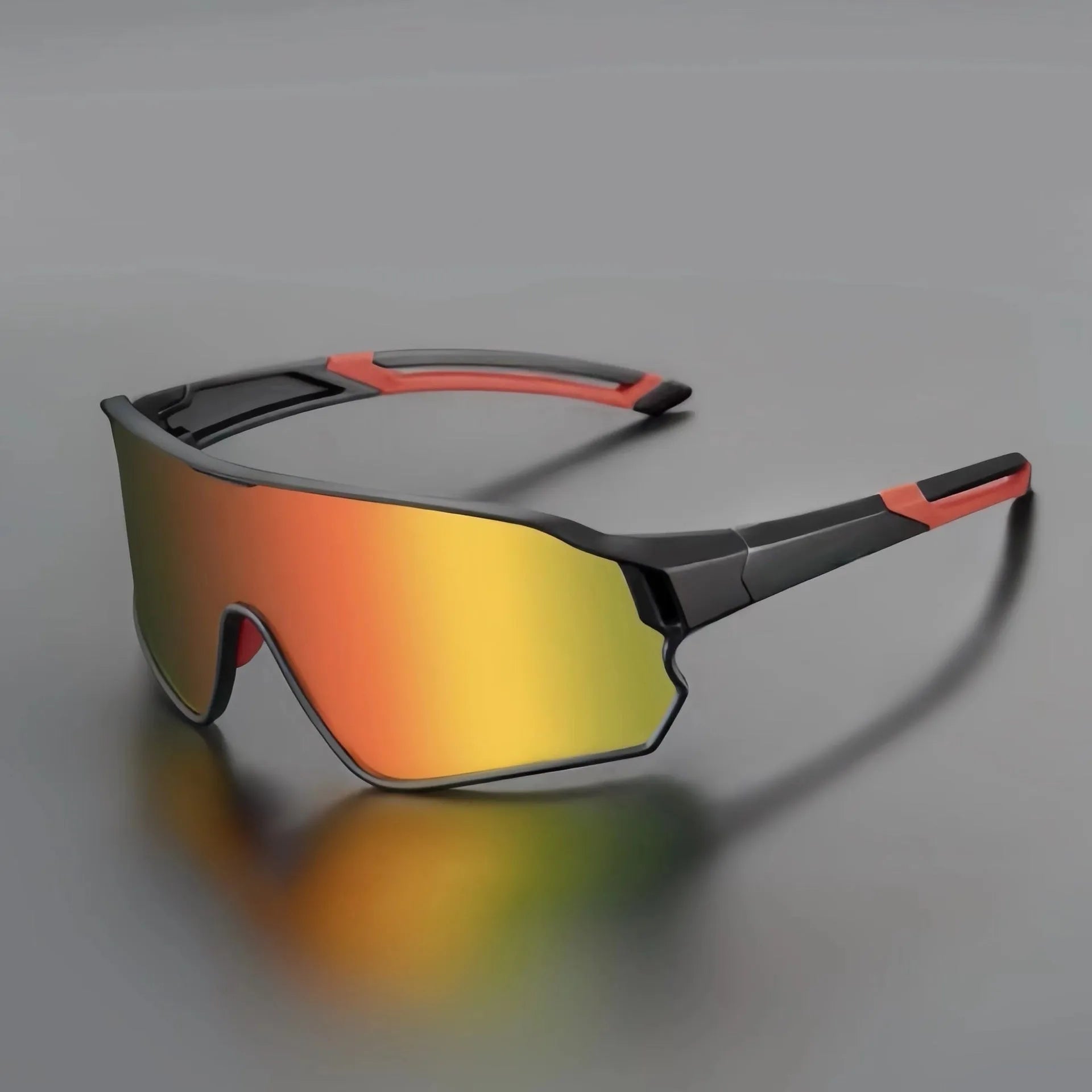 Colourful full rim resin cycling sports sunglasses for fishing, unisex adult, windproof design