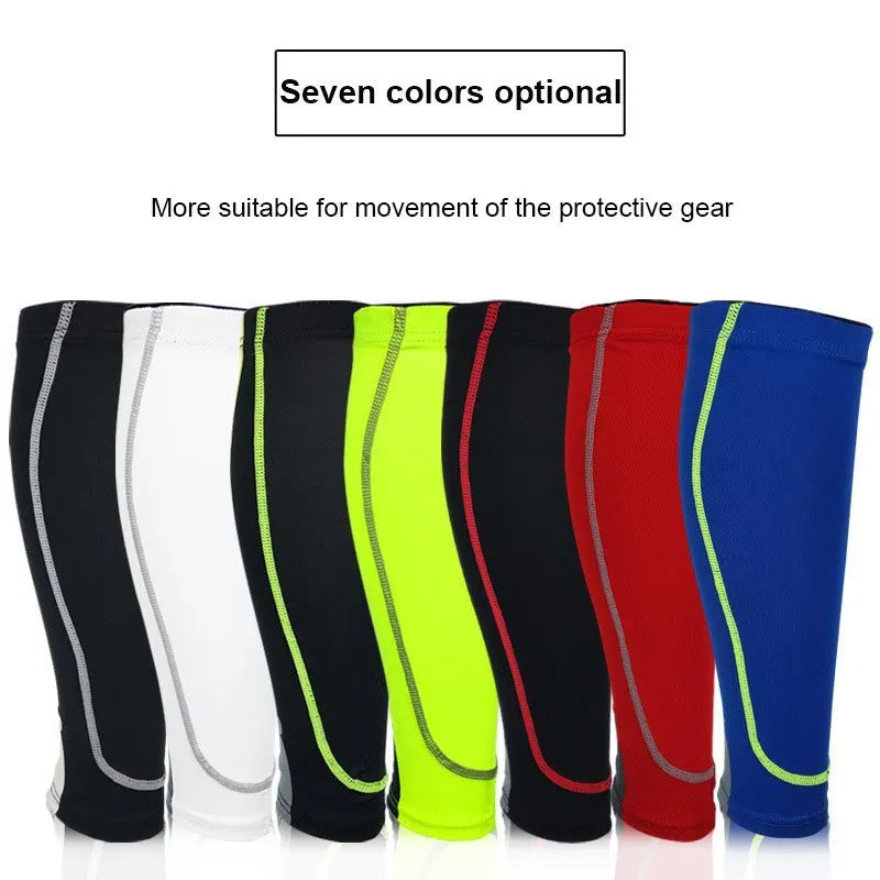 Knitted polyester Lycra calf support sleeve, 29-31cm, in seven colours and sizes M, L and XL
